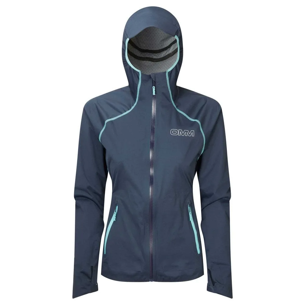 OMM  Kamleika Womens Waterproof Running Jacket with Stretch Navy