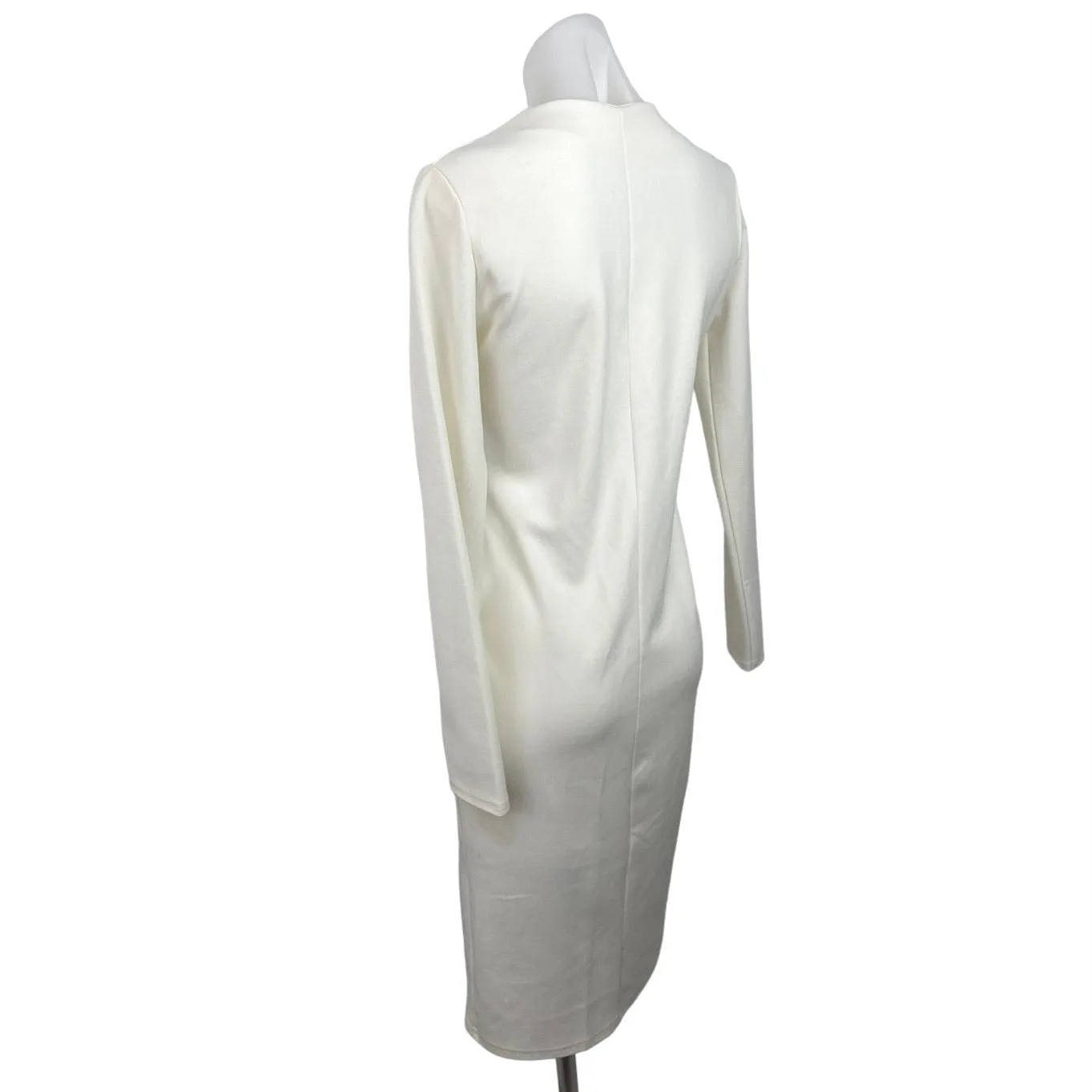 Outrageous Fortune White Double Breasted Faux Wrap Long Sleeve Tuxedo Dress Sz 6