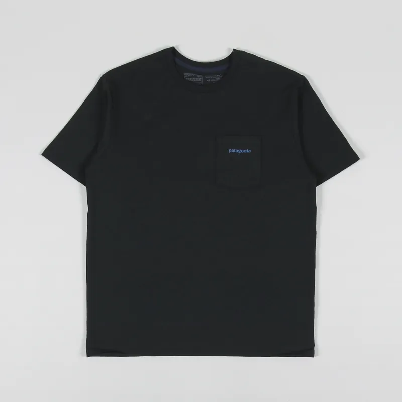 Patagonia Boardshort Logo Pocket Responsibili-Tee Ink Black