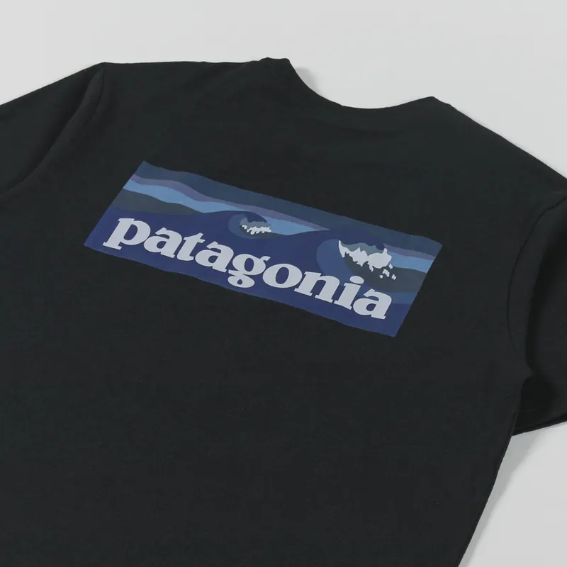 Patagonia Boardshort Logo Pocket Responsibili-Tee Ink Black