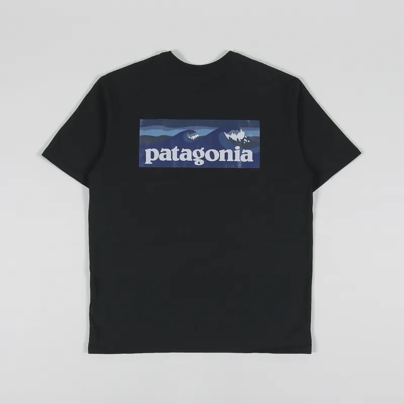 Patagonia Boardshort Logo Pocket Responsibili-Tee Ink Black