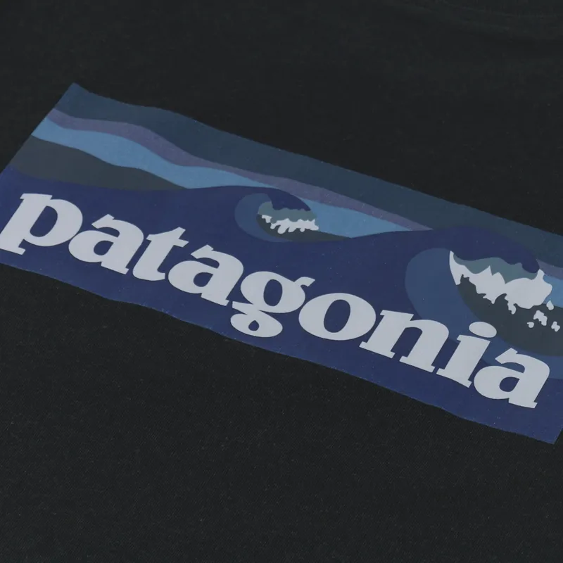 Patagonia Boardshort Logo Pocket Responsibili-Tee Ink Black