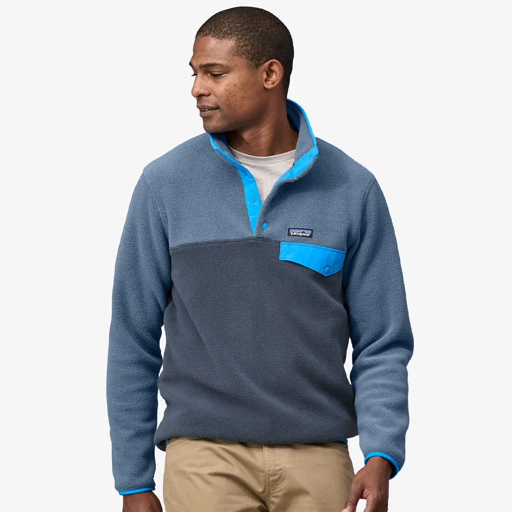 Patagonia Lightweight Synch Snap-T Fleece Smolder Blue