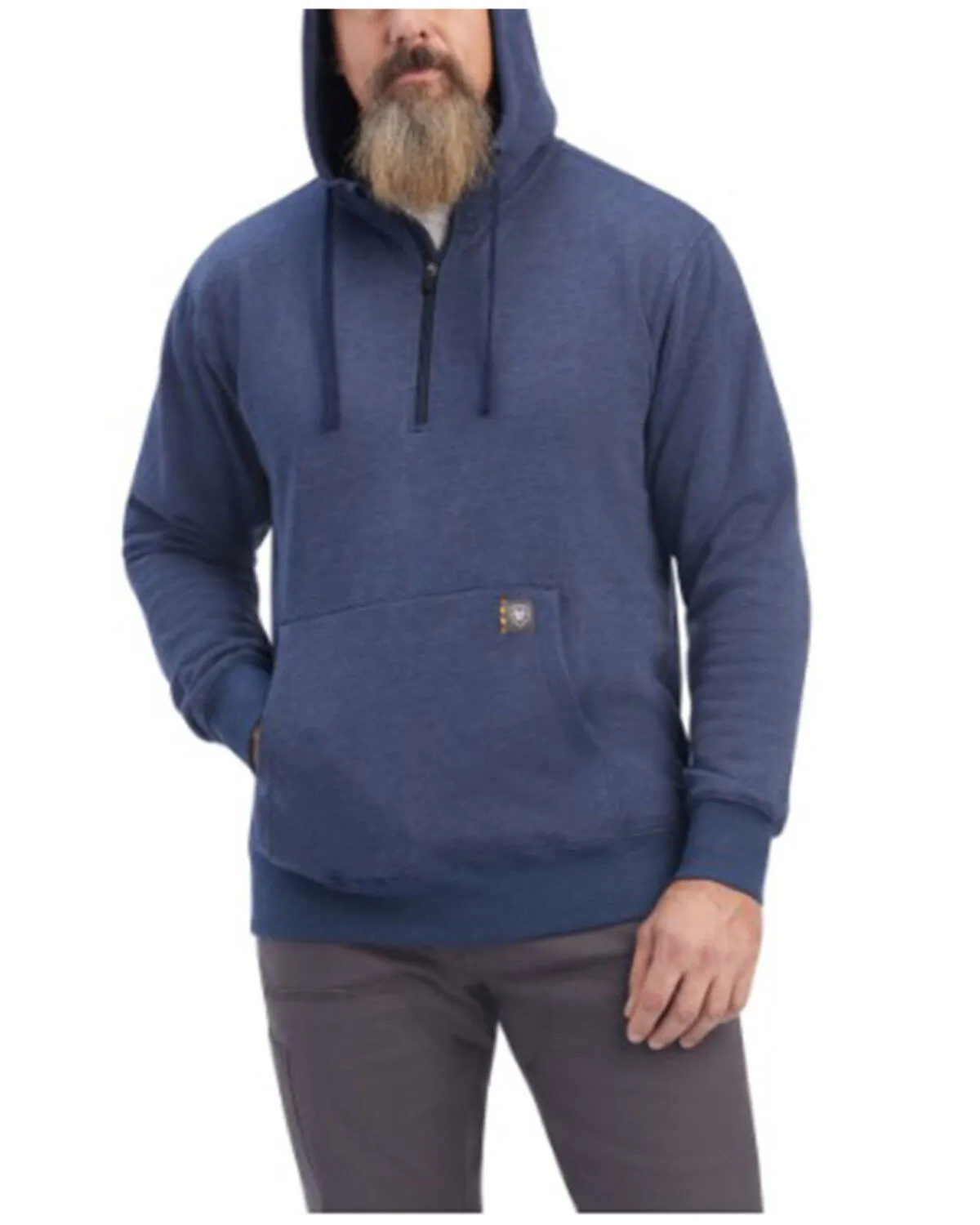 Product Name:  Ariat Men's Rebar Workman 1/4 Zip Up Hooded Work Pullover