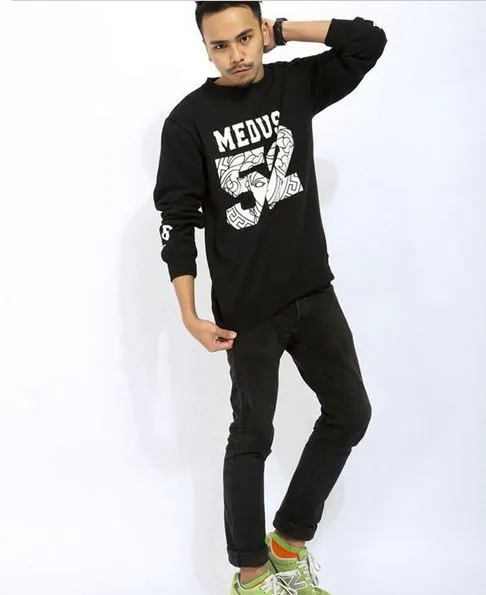 Pullover Crewneck Sweatshirt 52 Medusa Baseball American Football