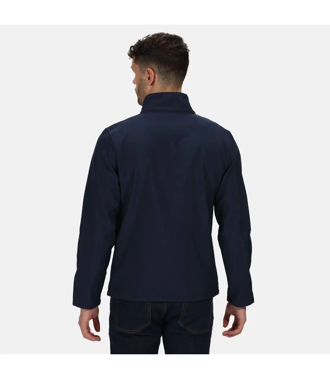 Regatta Standout Mens Ablaze Printable Soft Shell Jacket (Navy/Navy) - UTPC3322