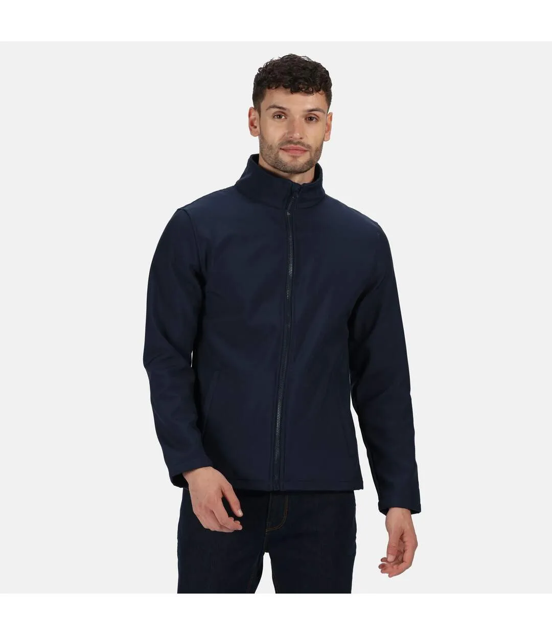 Regatta Standout Mens Ablaze Printable Soft Shell Jacket (Navy/Navy) - UTPC3322