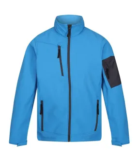 Regatta Standout Mens Arcola 3 Layer Softshell Jacket (Waterproof And Breathable) (French Blue / Seal Grey) - UTRW3691