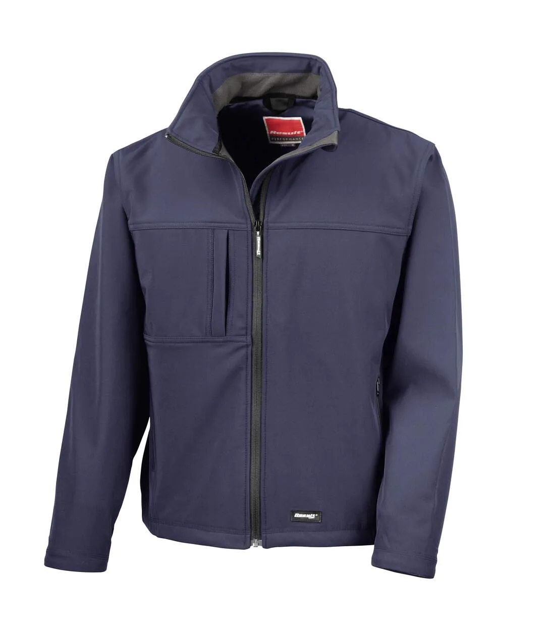 Result Mens Softshell Premium 3 Layer Performance Jacket (Waterproof, Windproof & Breathable) (Navy Blue) - UTBC2046