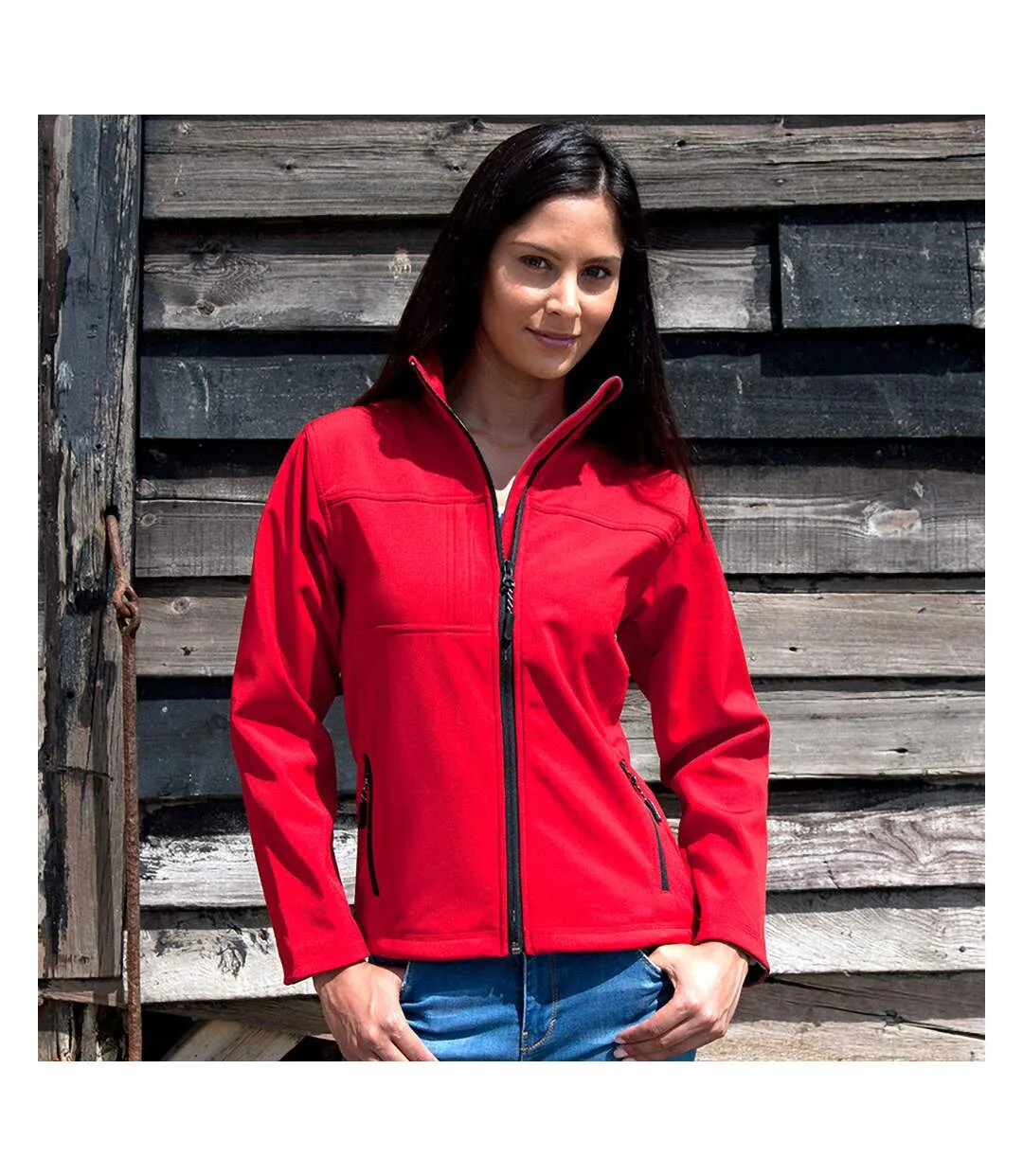 Result Womens Softshell Premium 3 Layer Performance Jacket (Waterproof, Windproof & Breathable) (Red) - UTBC2045