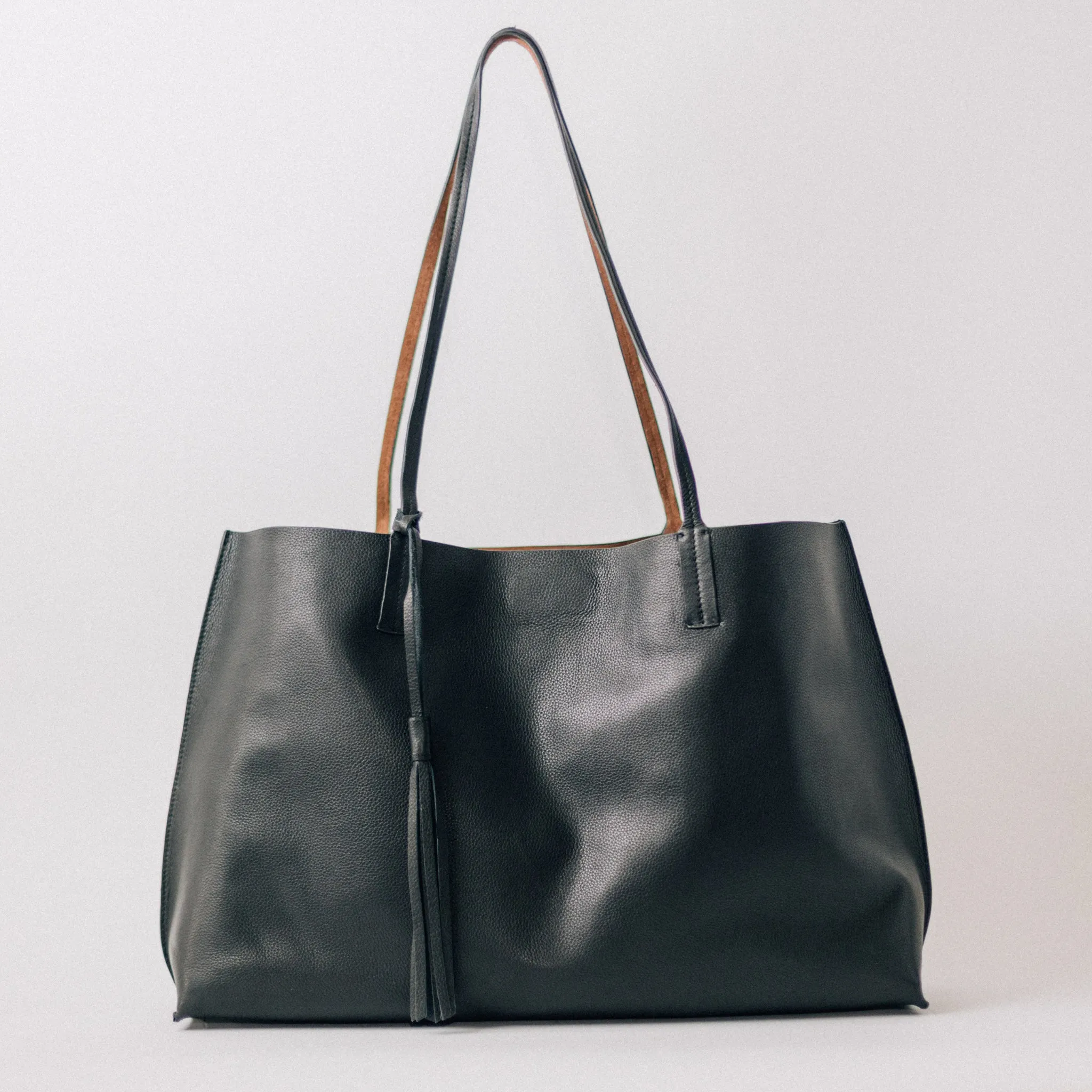 REVERSE LARGE LEATHER TOTE