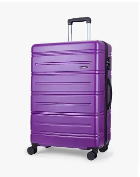 Rock Lisbon Large Suitcase Purple | Simply Be