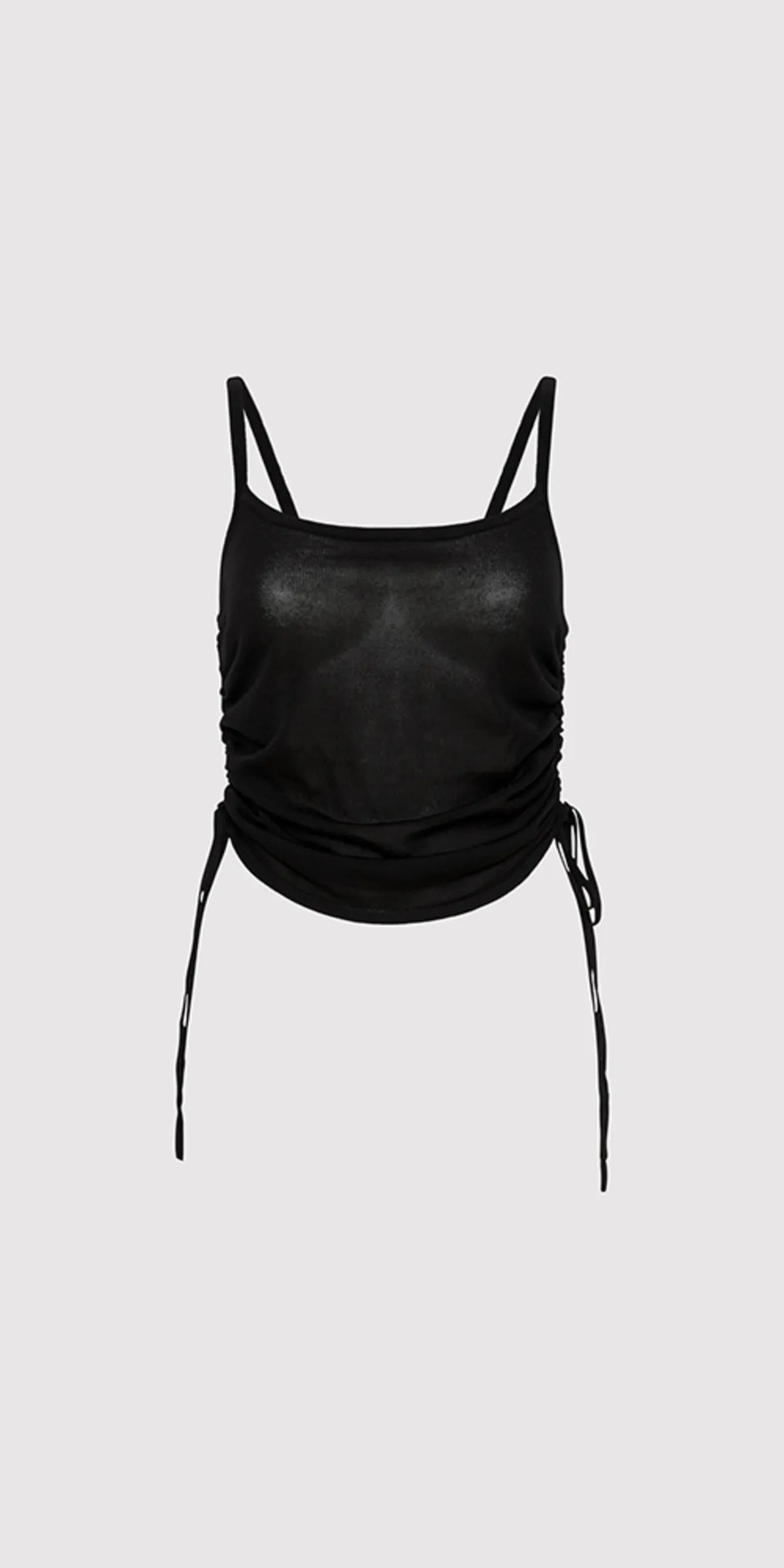 Ruched Tank - Black