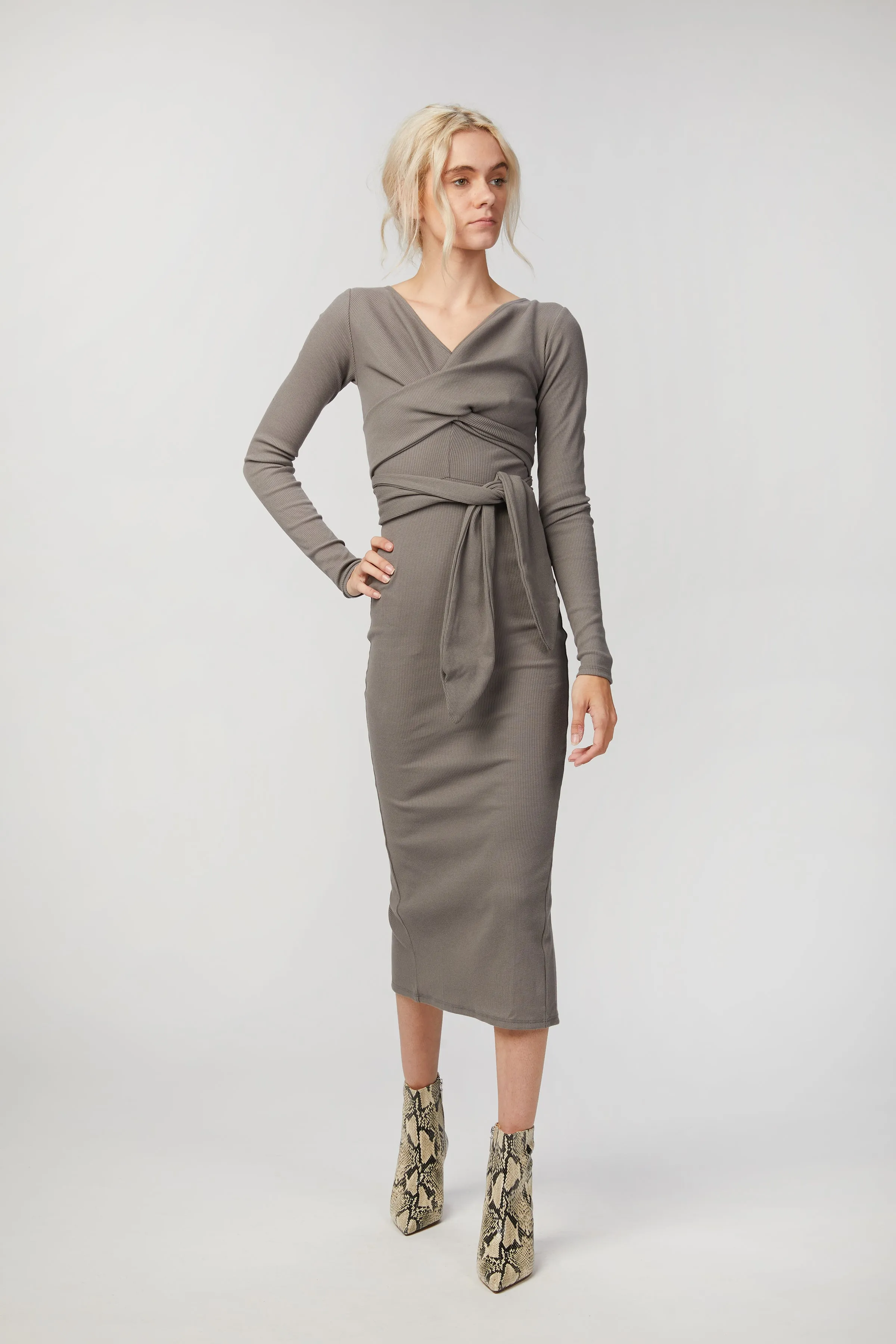 SALOMA II WRAP DRESS