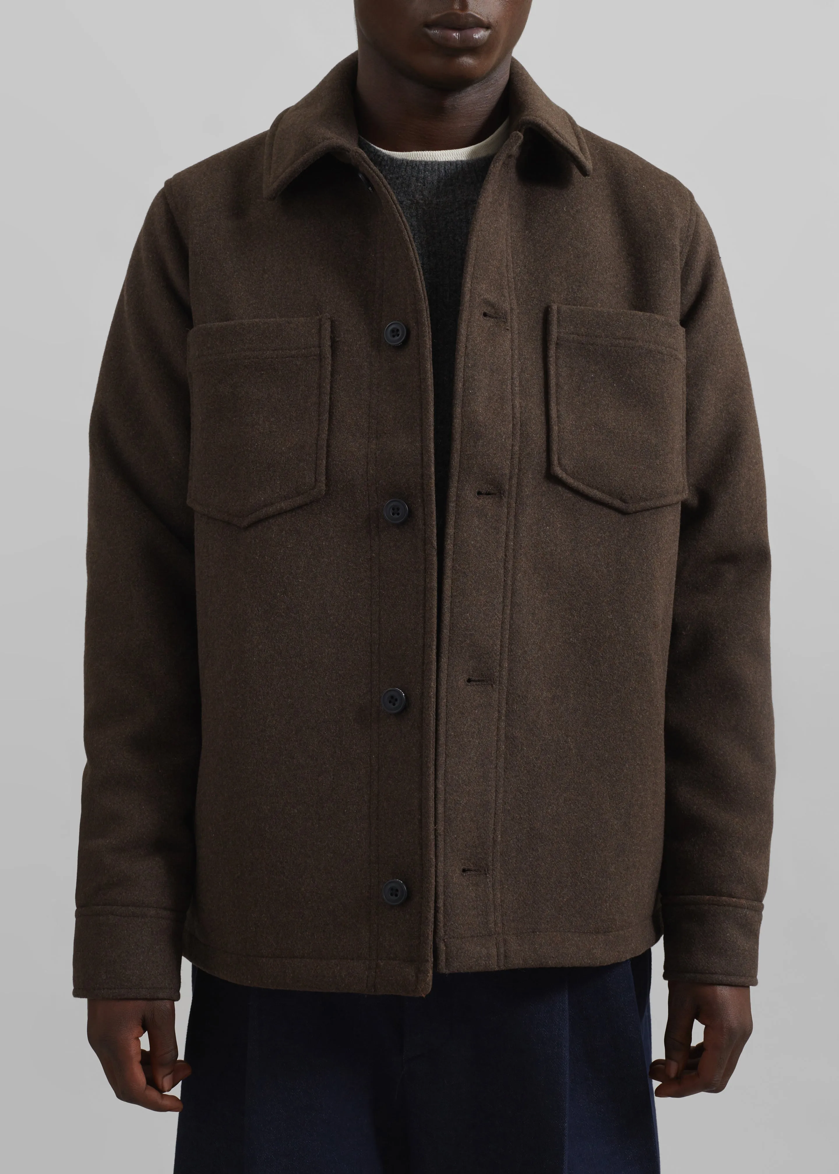 Samse Samse Pally Shirt Jacket - Chocolate Torte