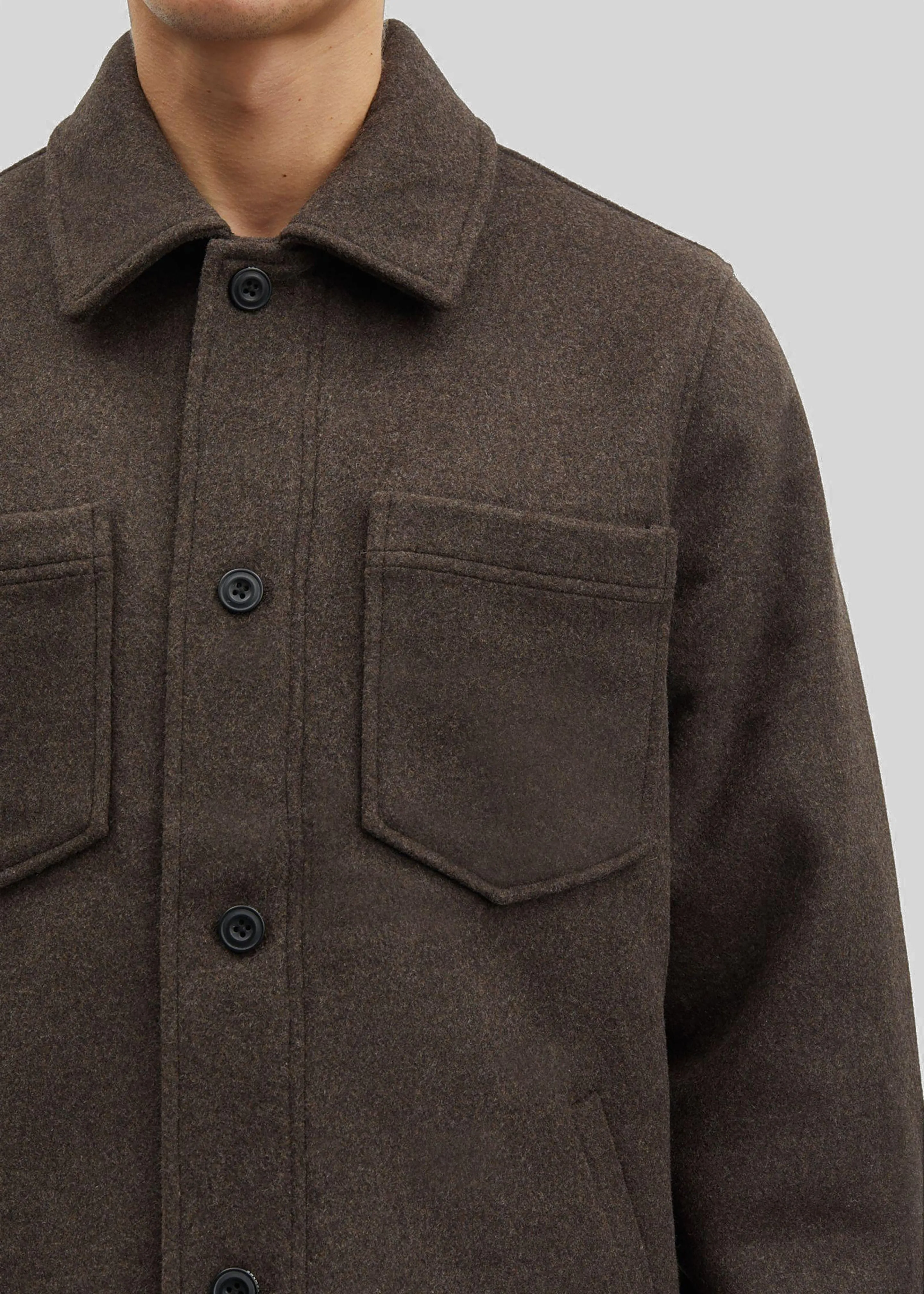 Samse Samse Pally Shirt Jacket - Chocolate Torte