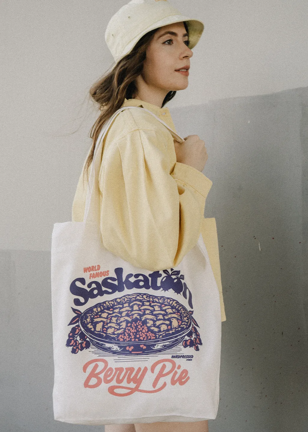 Saskatoon Berry Pie Tote | Cream