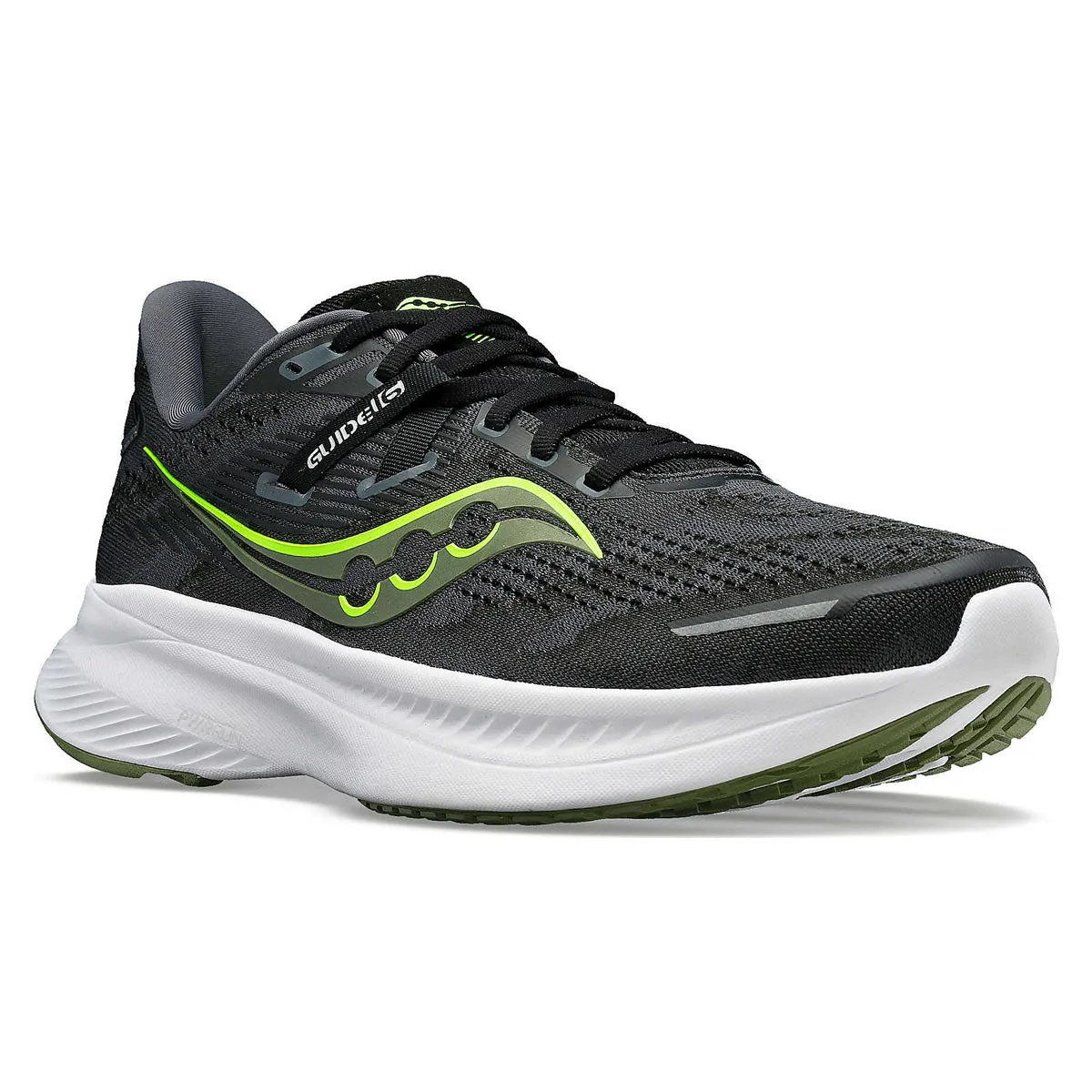 Saucony Guide 16 Mens | Black/glade