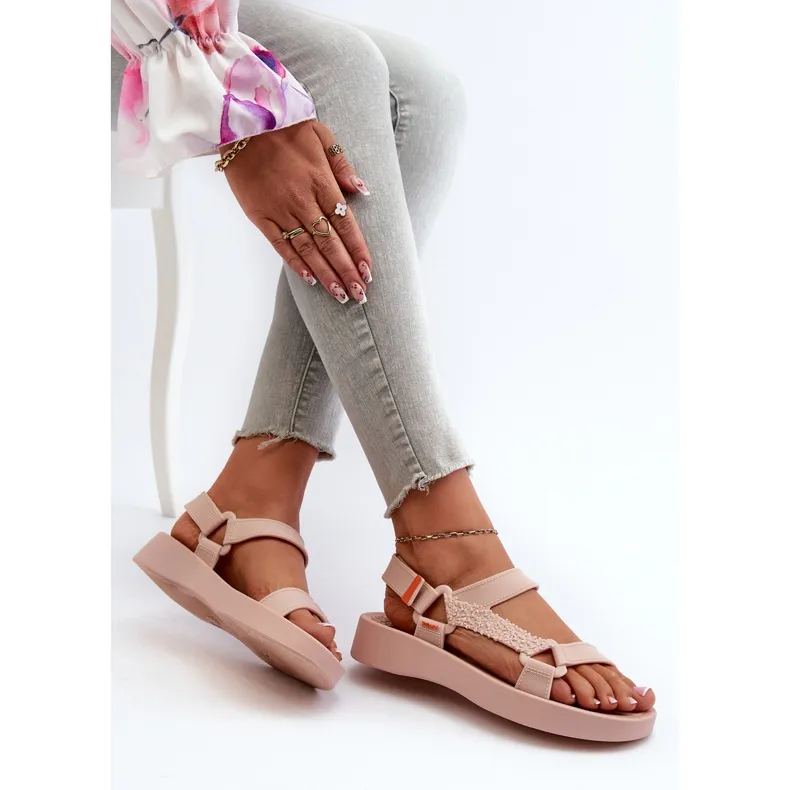 Scented Velcro Sandals ZAXY LL285061 Light pink