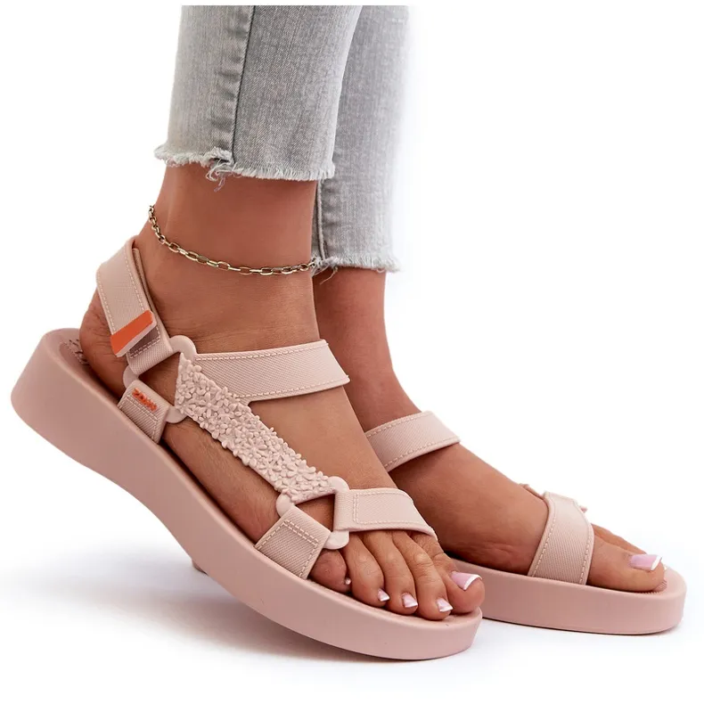 Scented Velcro Sandals ZAXY LL285061 Light pink