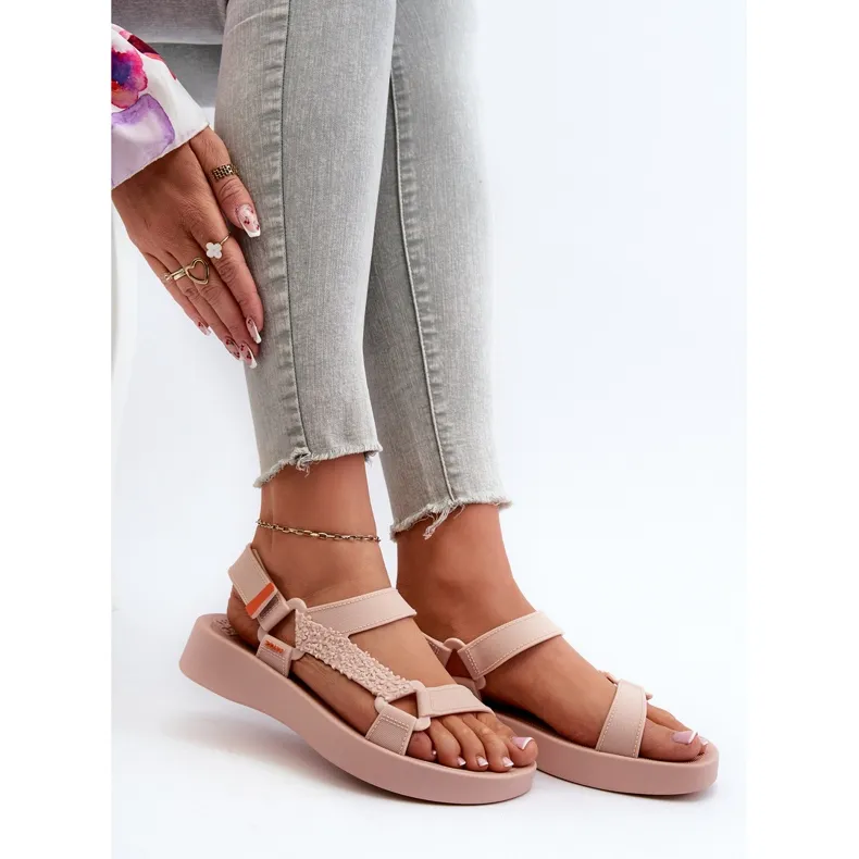 Scented Velcro Sandals ZAXY LL285061 Light pink