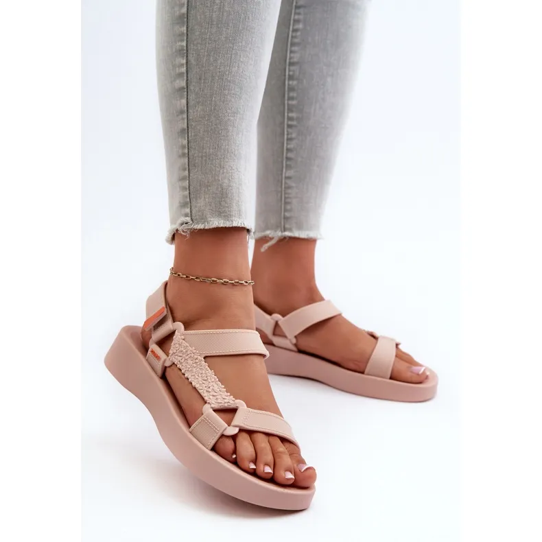 Scented Velcro Sandals ZAXY LL285061 Light pink