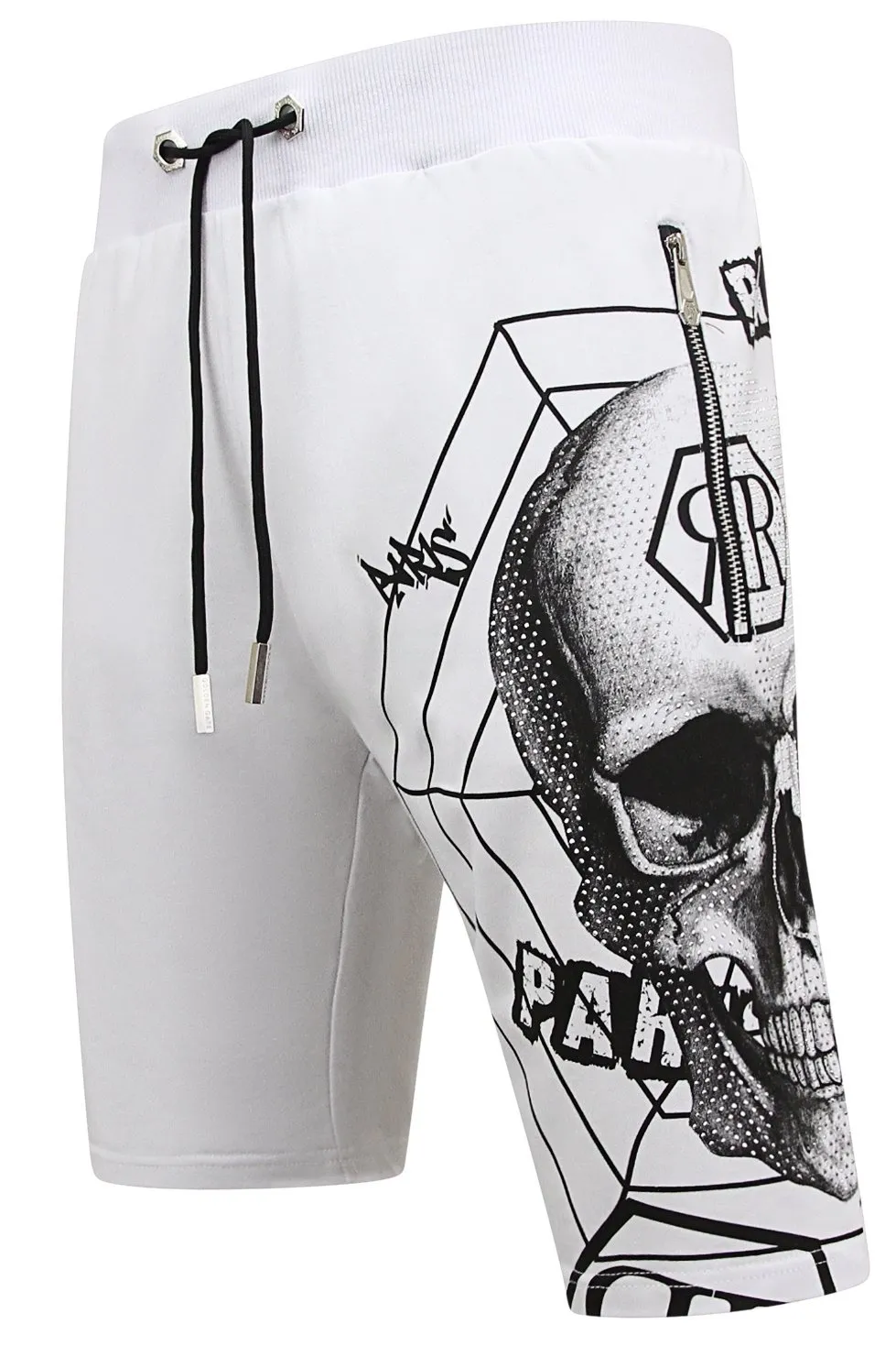 Skull - Rhinestone Shorts |