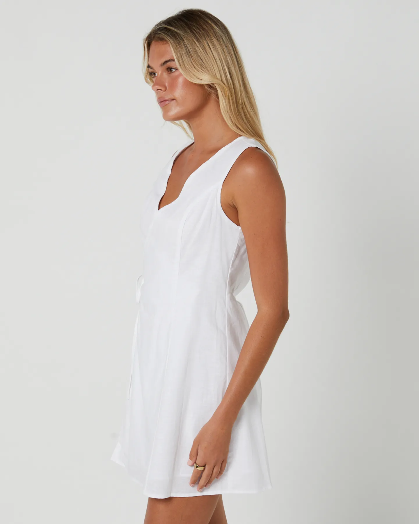 Sndys Ellie Wrap Dress - White | SurfStitch