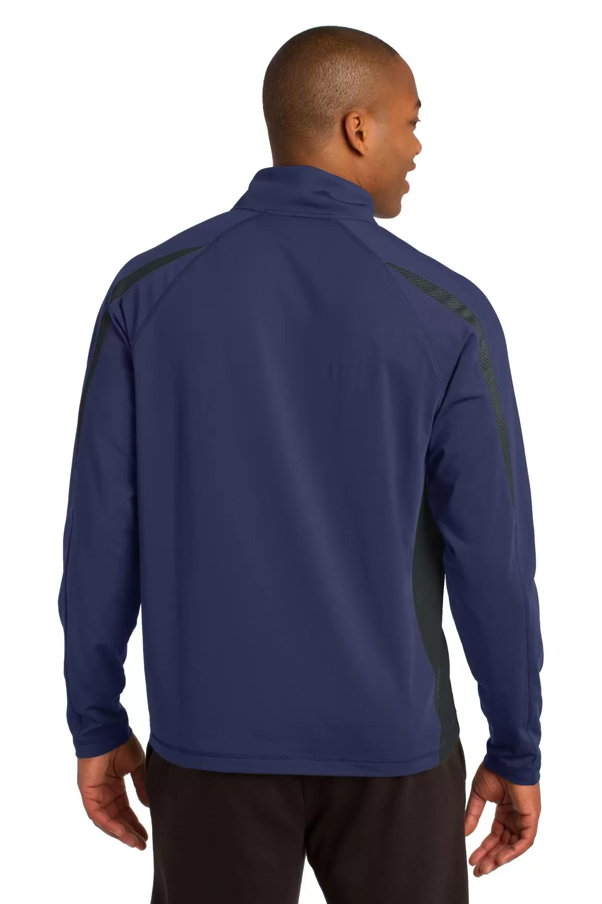 Sport Tek ST851 Sport-Tek Sport-Wick Stretch 1/2-Zip Colorblock Pullover SKU: ST851