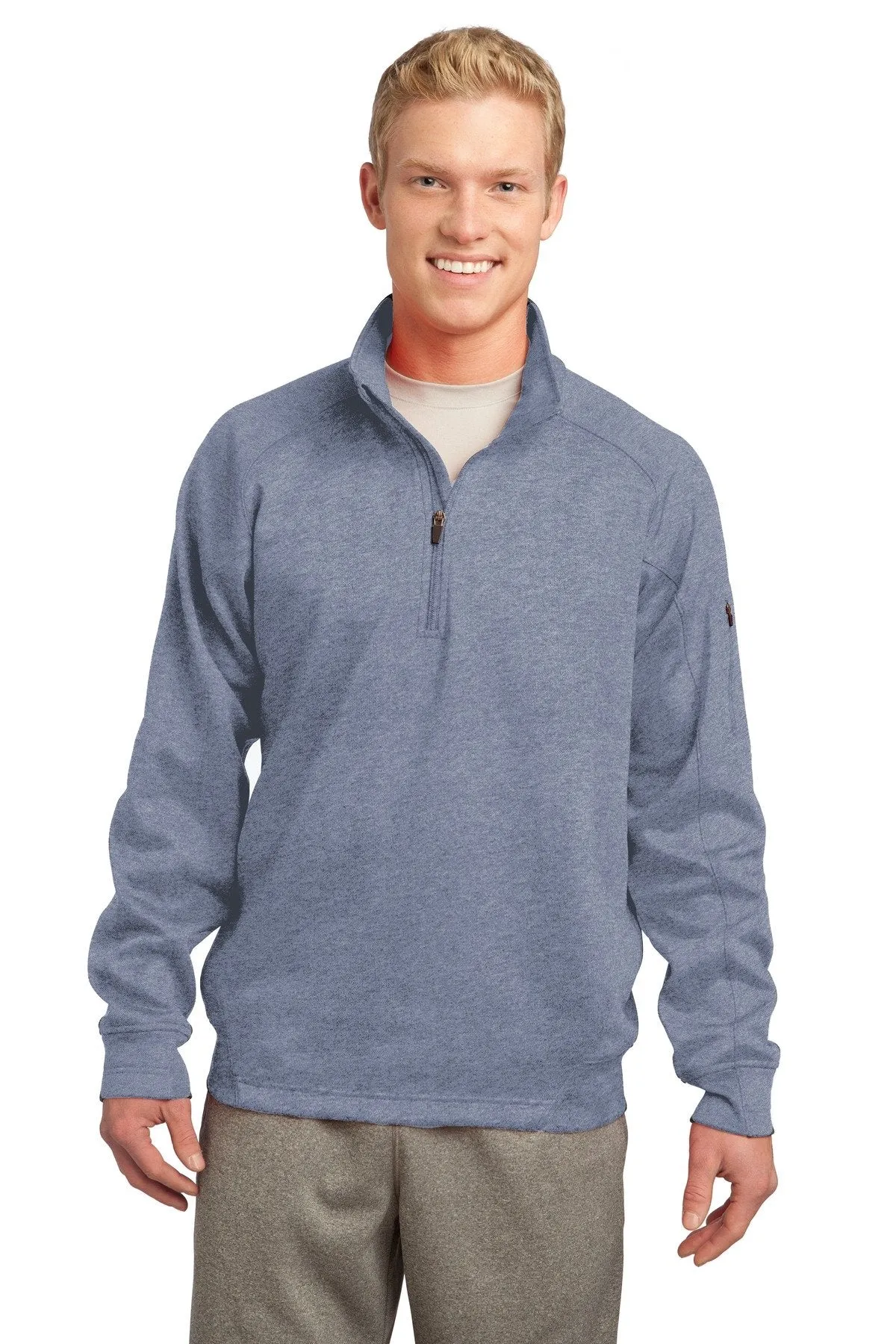 Sport-Tek Tech Fleece 1/4-Zip Pullover F247 Grey Heather