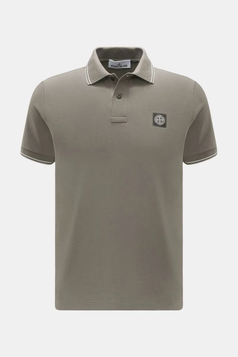 STONE ISLAND polo shirt taupe