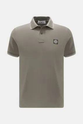 STONE ISLAND polo shirt taupe