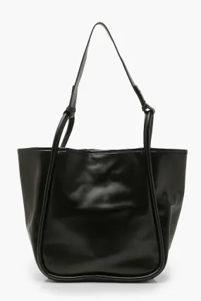 Structured One Strap Pu Tote