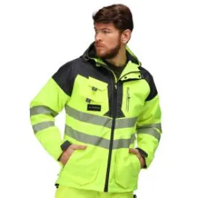 Tactical Threads Mens Hi Vis Waterproof Workwear Jacket