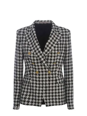 TAGLIATORE Double-breasted jacket Tagliatore J-Alycia made of houndstooth