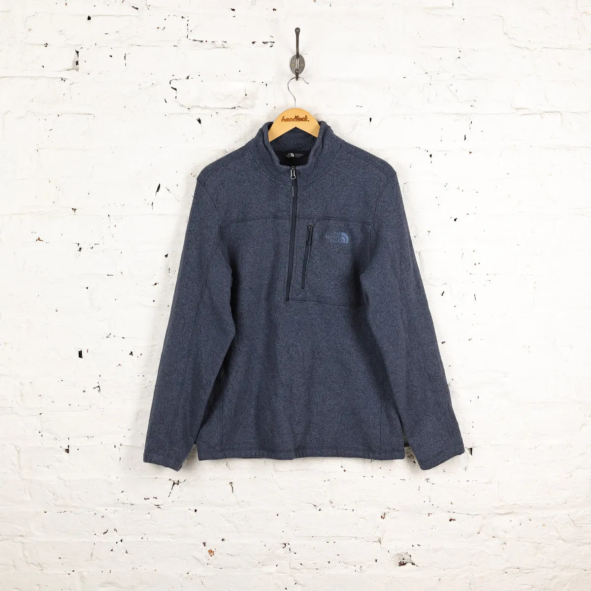 The North Face 1/2 Zip Fleece - Blue - XL