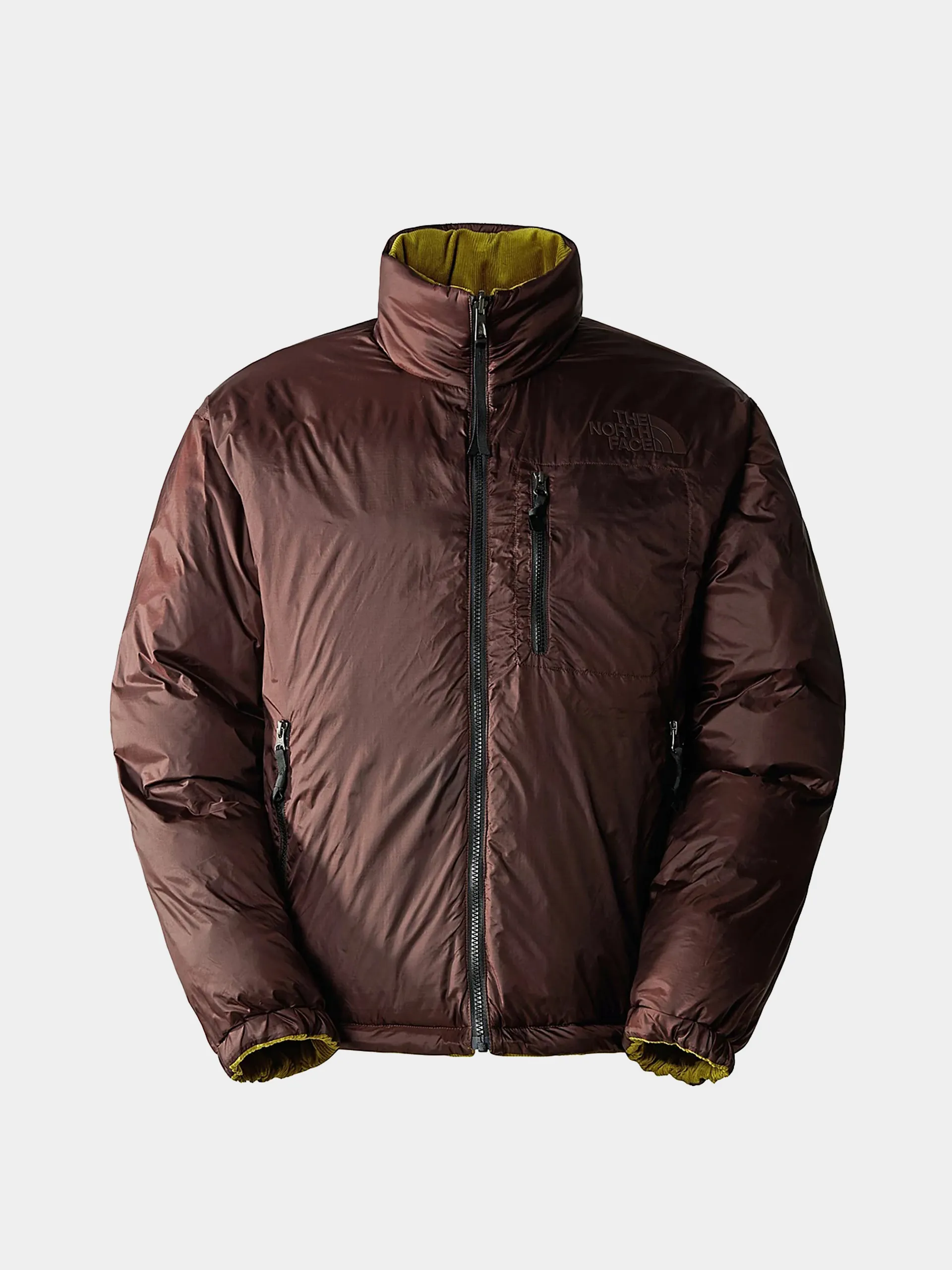 The North Face 92 Reversible Nuptse Jacket (sulphur moss/coal brown)