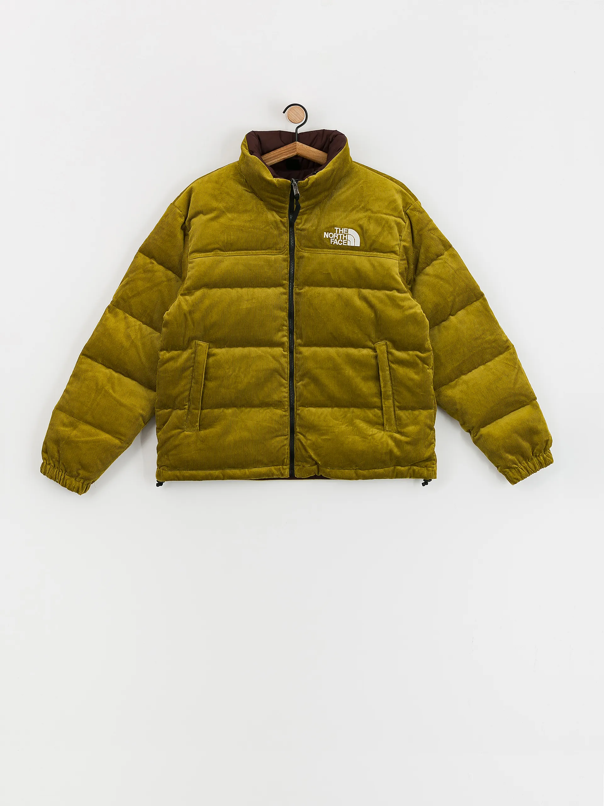 The North Face 92 Reversible Nuptse Jacket (sulphur moss/coal brown)