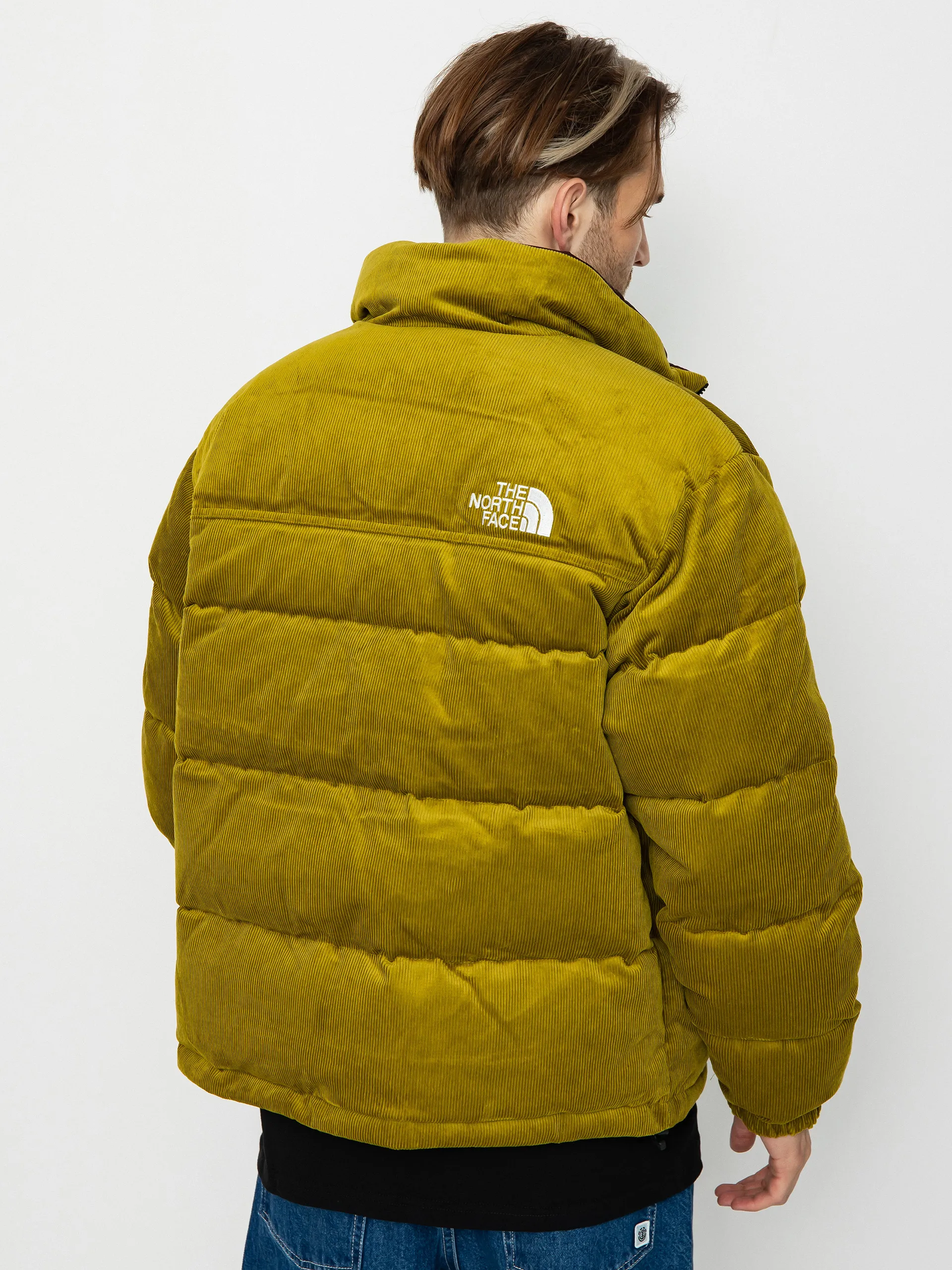 The North Face 92 Reversible Nuptse Jacket (sulphur moss/coal brown)