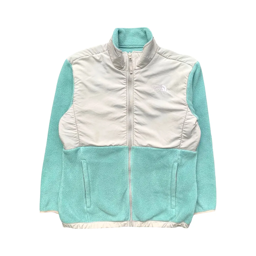 The North Face Light Blue And Grey Denali Fleece