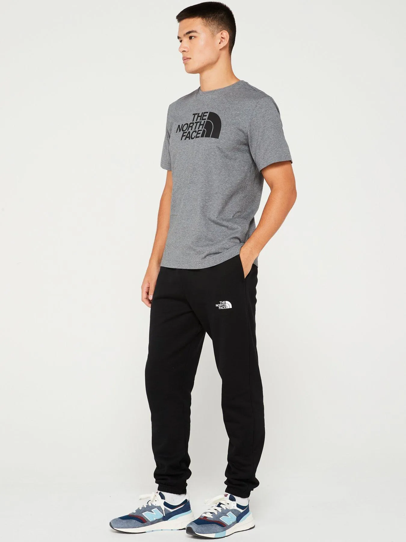 THE NORTH FACE Mens Short Sleeve Easy Tee - Grey