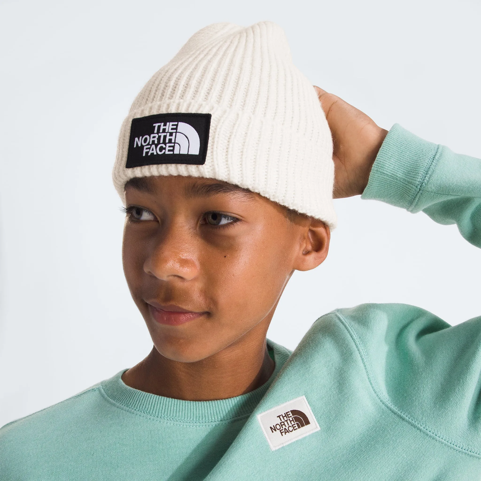 The North Face TNF Box Logo Cuffed Beanie 2-7y  - Clement