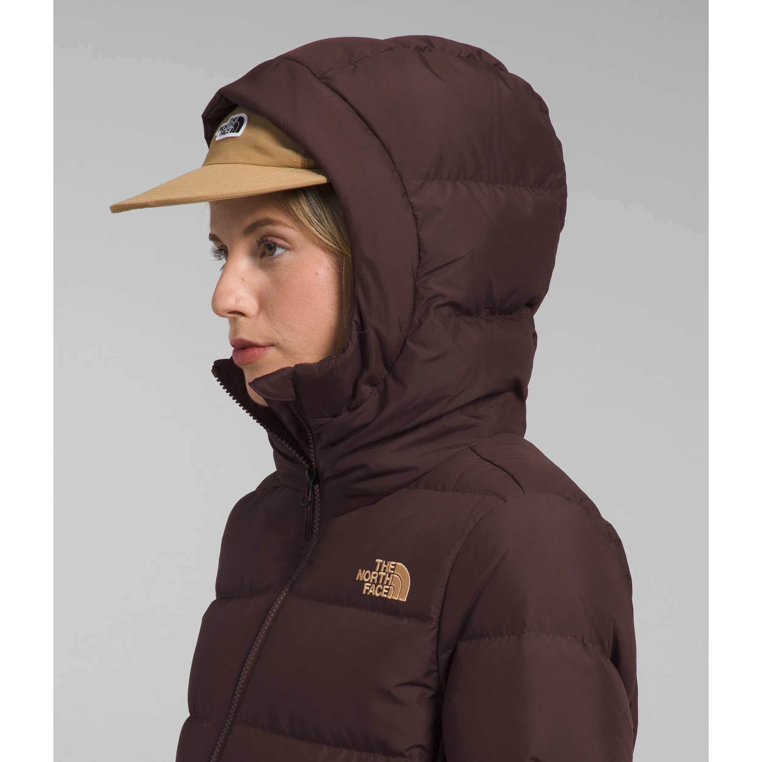 The North Face Women's Gotham Jacket in Coal Brown/Almond Butter