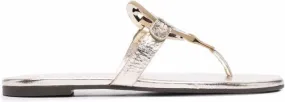 Tory Burch Ciabatte Miller metallic-effect sandals Gold