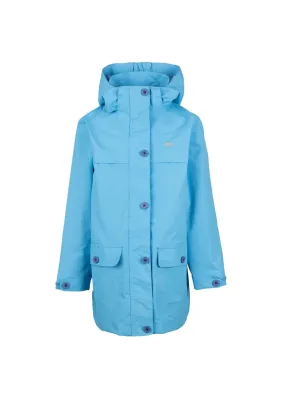 Trespass Girls Sky Blue Fairly TP50 Waterproof Jacket (2-10yrs)