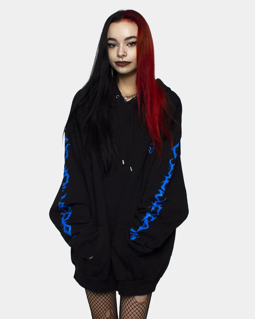 UNDERWORLD OVERSIZE HOODIE UNISEX BLACK