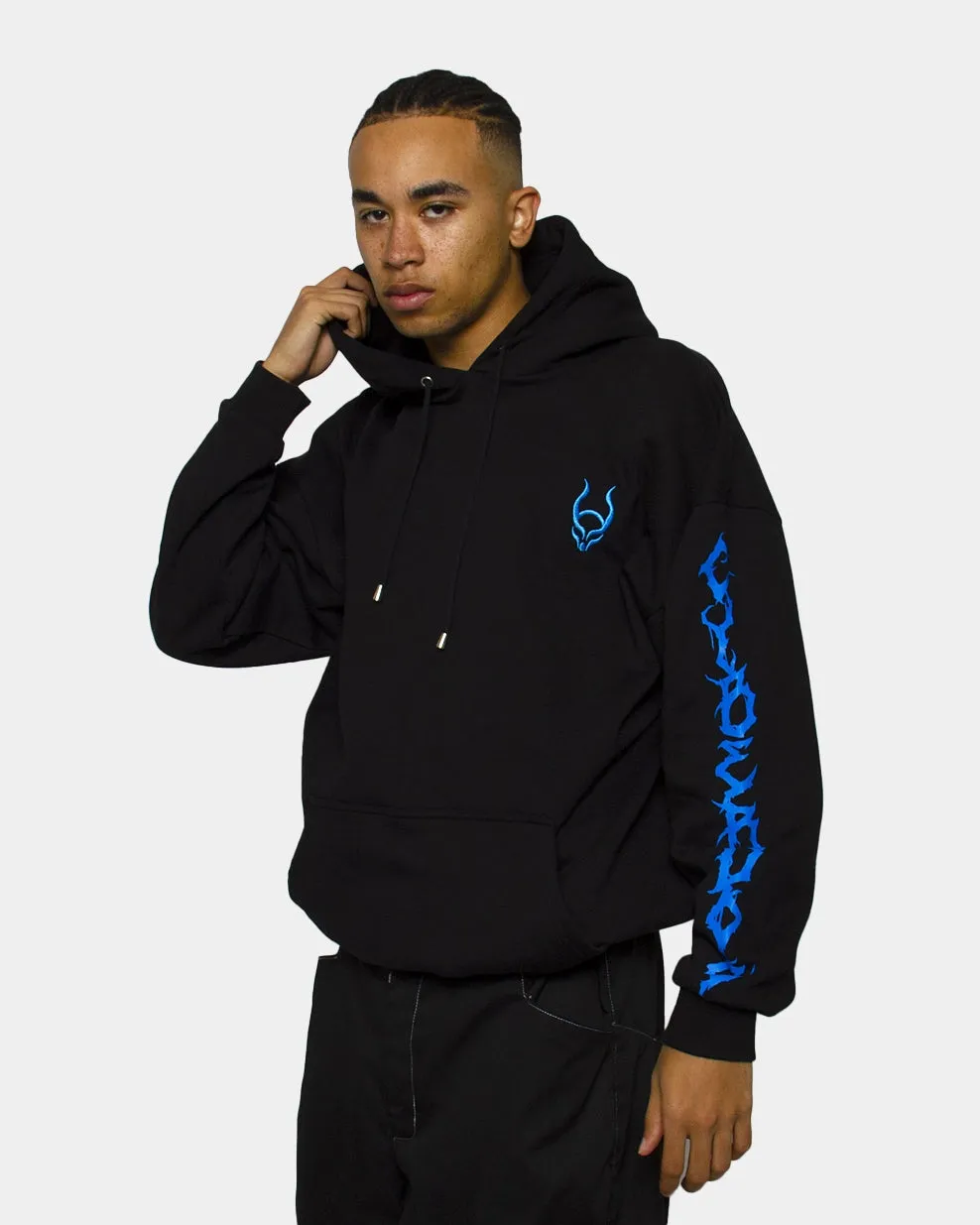 UNDERWORLD OVERSIZE HOODIE UNISEX BLACK