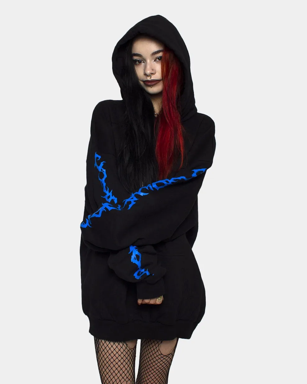 UNDERWORLD OVERSIZE HOODIE UNISEX BLACK