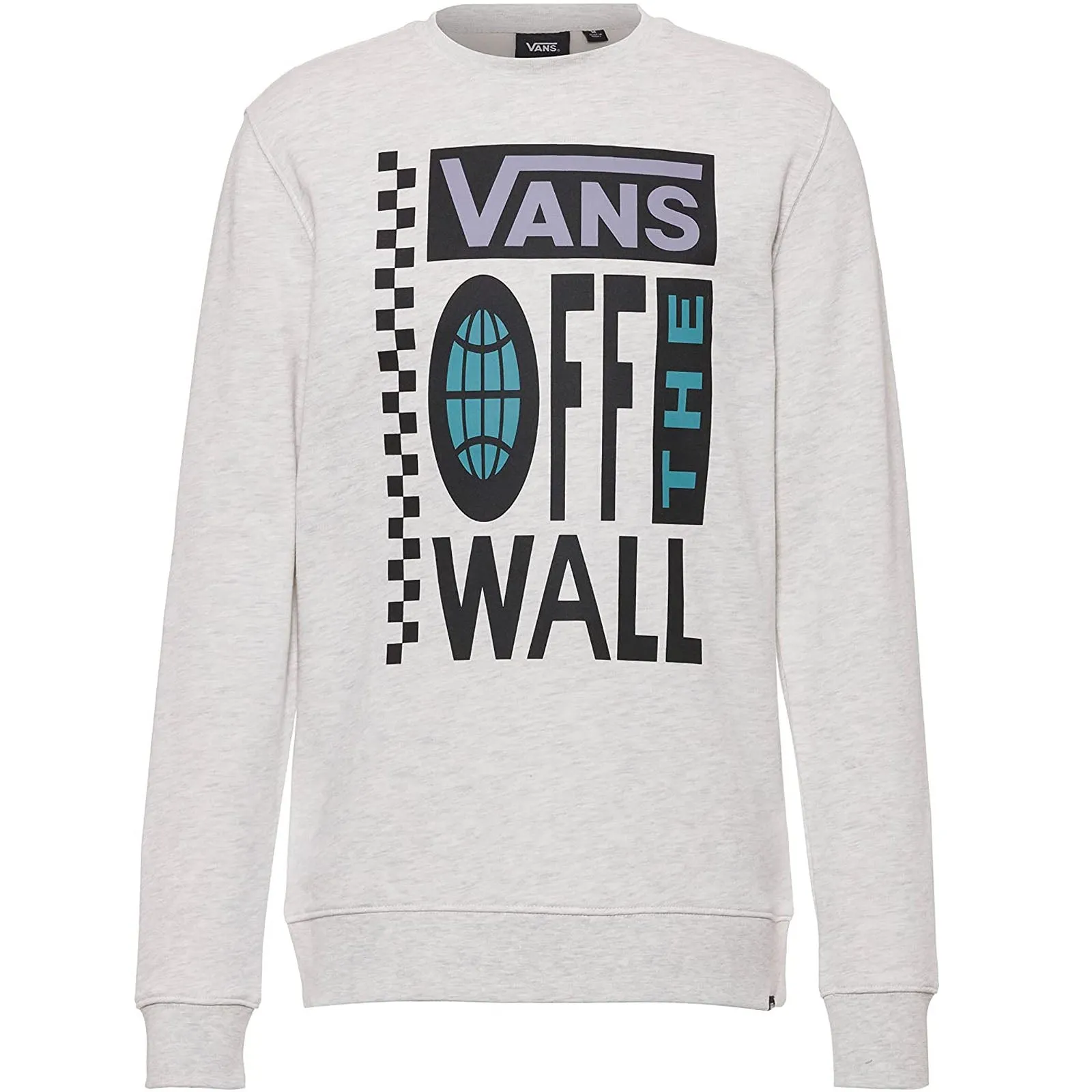 Vans Mens Global Stack Pullover Sweatshirt - Grey