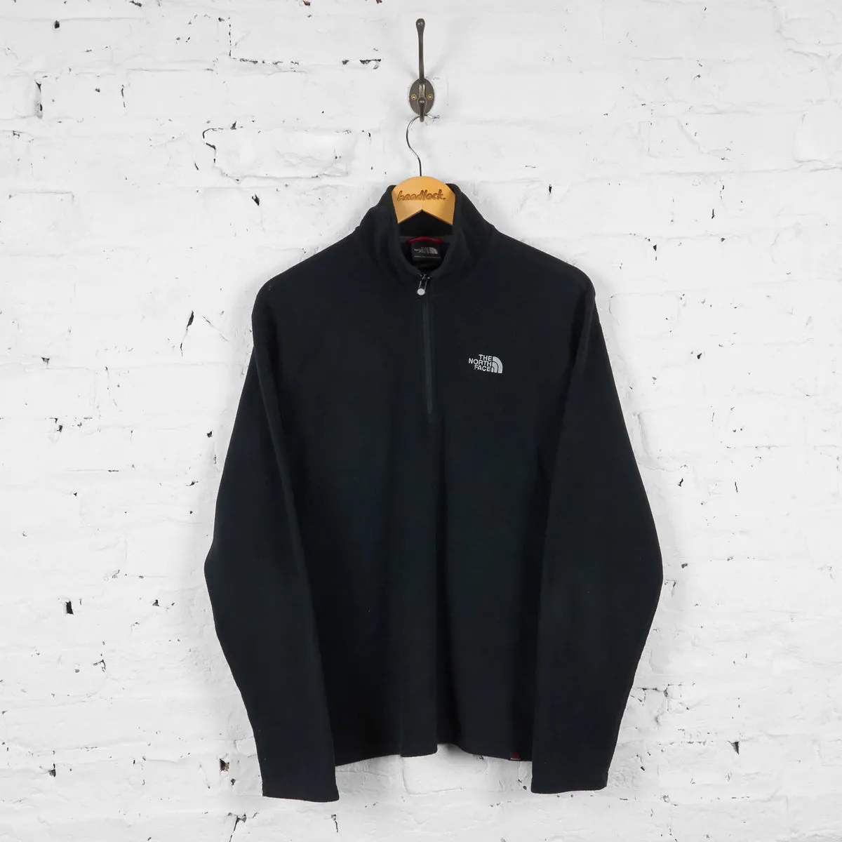 Vintage 1/4 Zip Up The North Face Fleece - Black - M